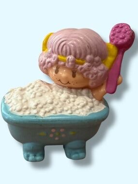 2 for $20 - 1980s Strawberry Shortcake PVC Figurine Angel Cake in the Bath
